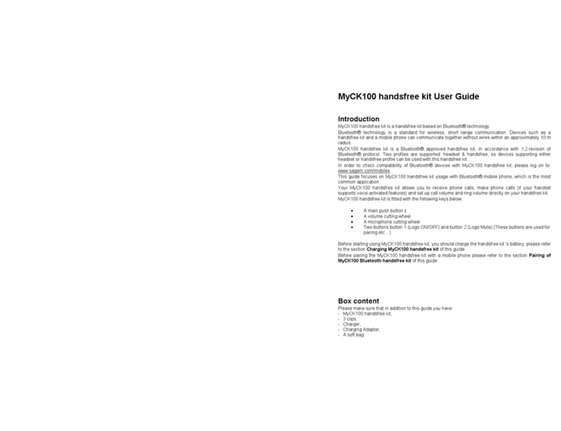 Sagem MyCK100 user guide