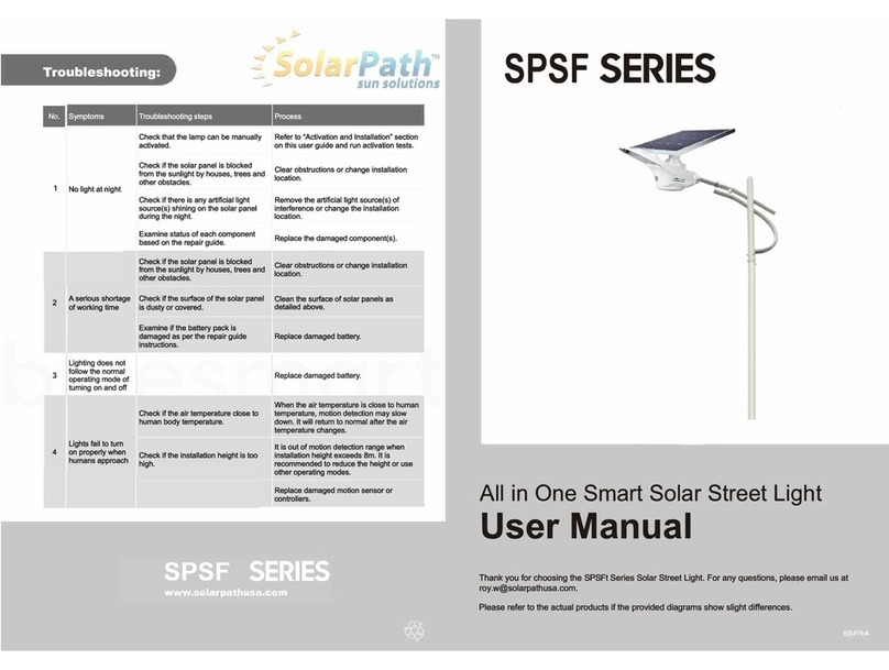 SolarPath SPSF SERIES User manual