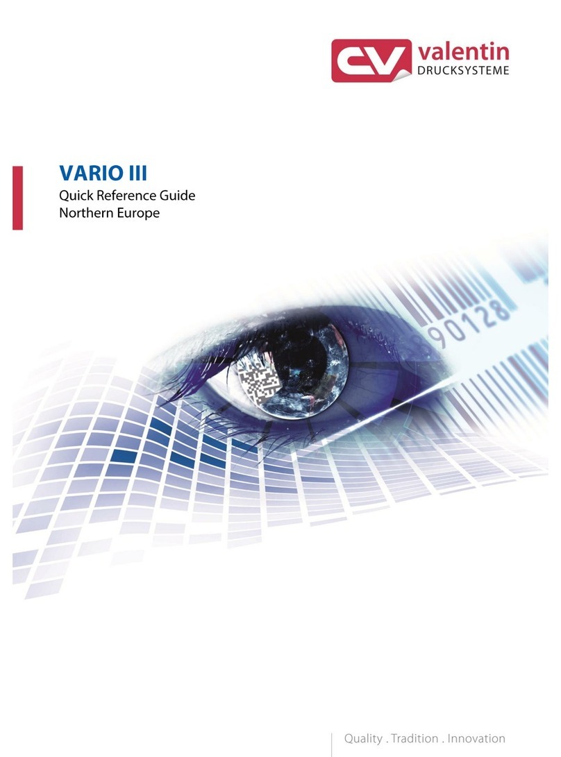 Carl Valentin Vario III 103/8 T Quick reference guide