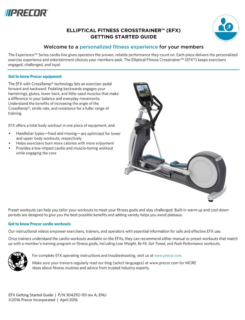 Precor EFX User manual