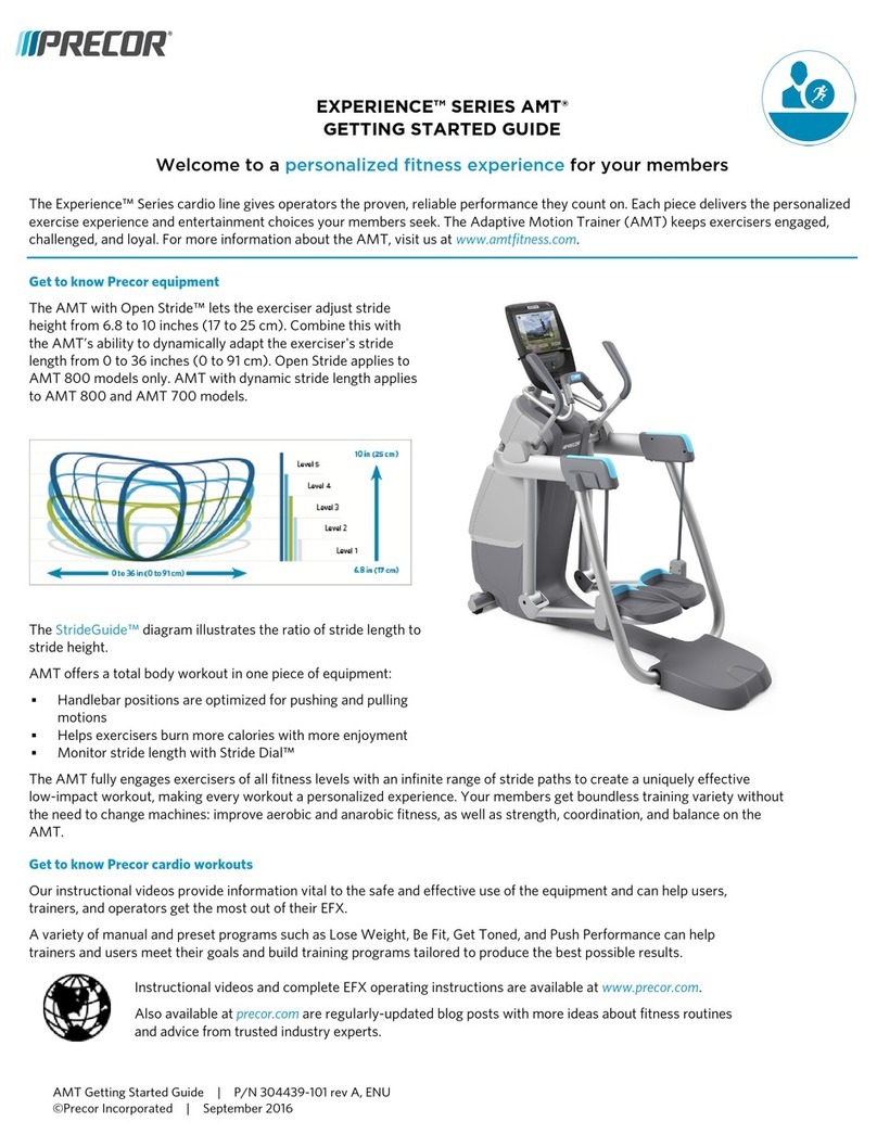 Precor Experience Sereis User manual