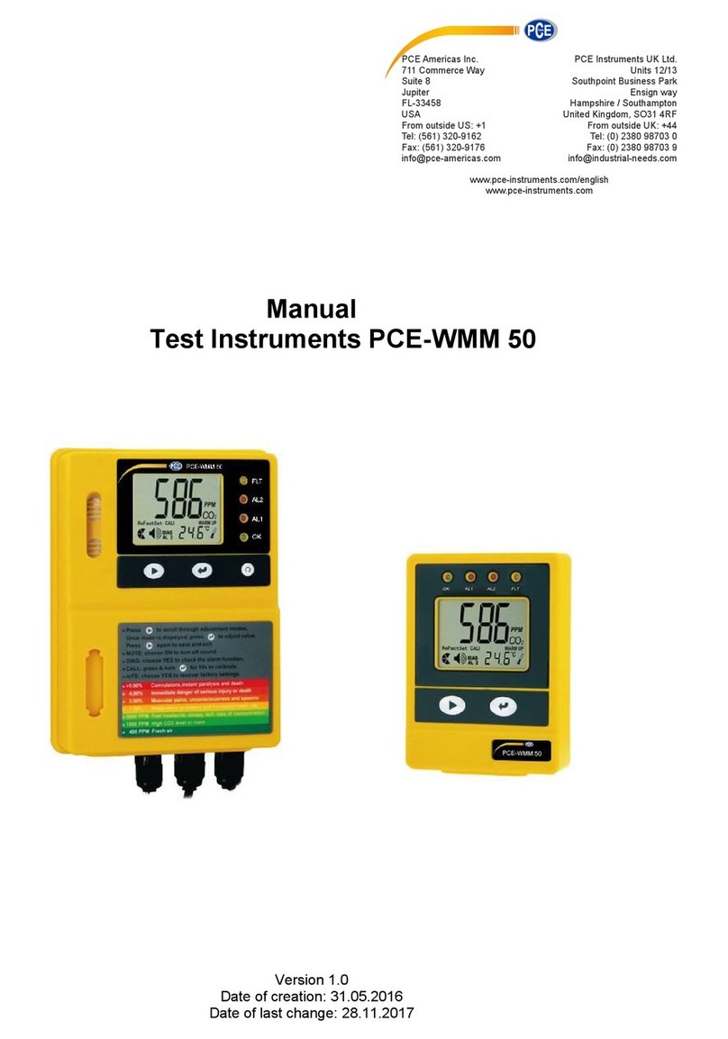 PCE Instruments PCE-WMM 50 User manual