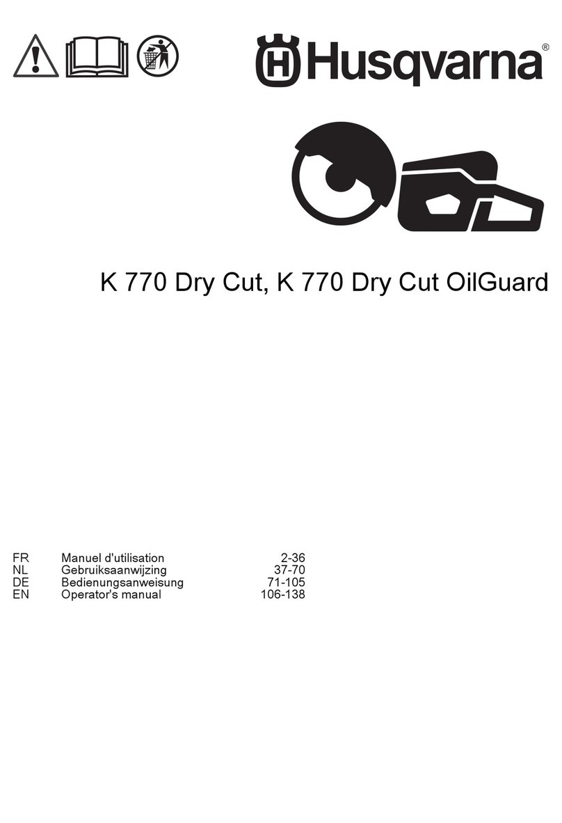 Husqvarna K 770 Dry Cut Operator's manual