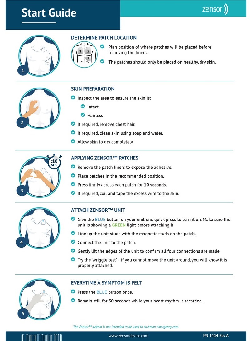 Renew Health Zensor device V1 Start guide