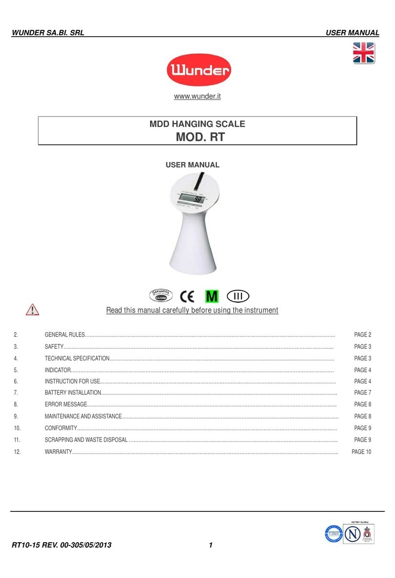 WUNDER RT 10 User manual WUNDER RT 10 User manual