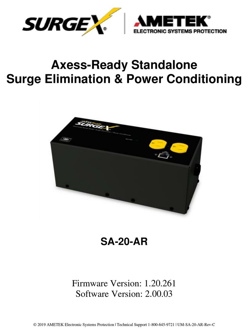 Ametek Surgex SA-20-AR user manual