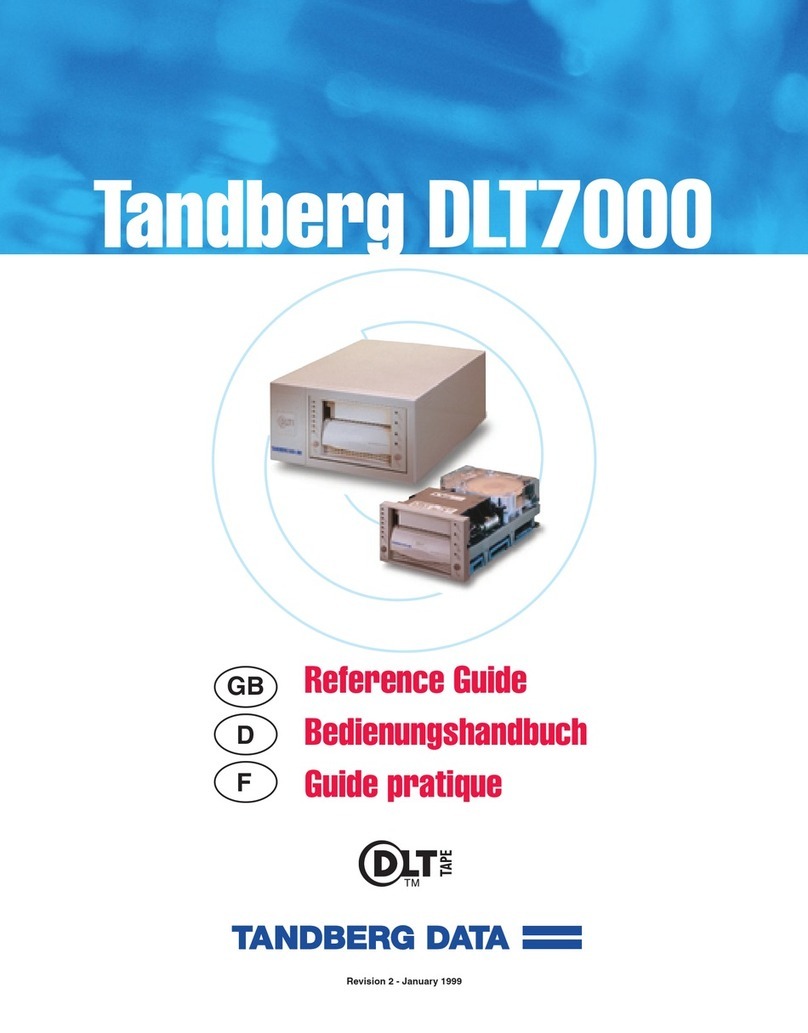 Tandberg Data DLT7000 reference guide Tandberg Data DLT7000 reference guide