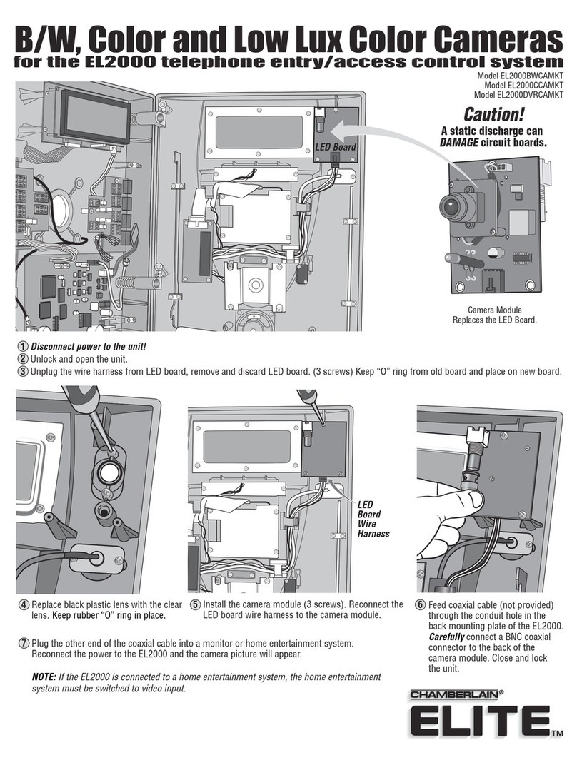 Chamberlain ELITE EL2000BWCAMKT manual