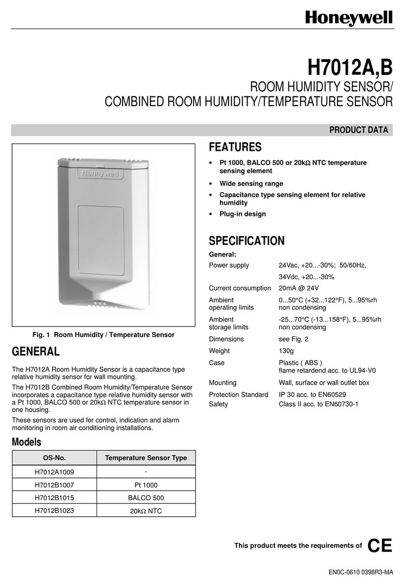 Honeywell H7012A Series User manual