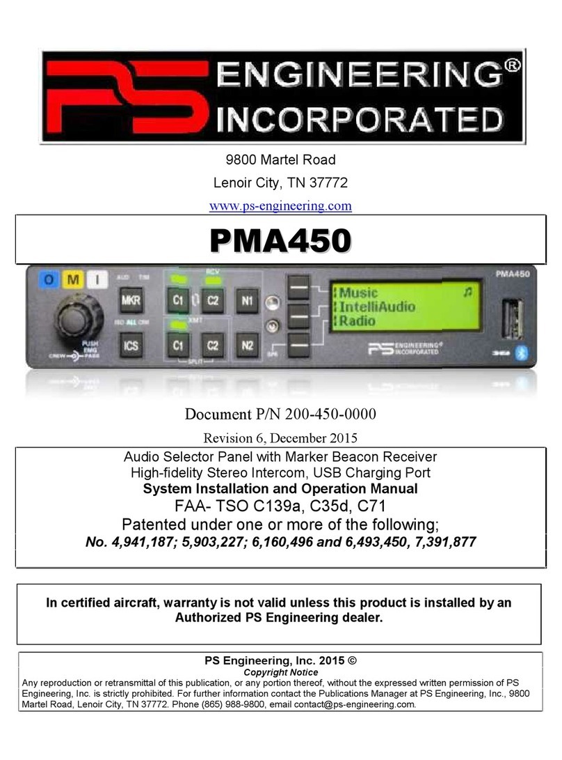 PS Engineering PMA450 User guide