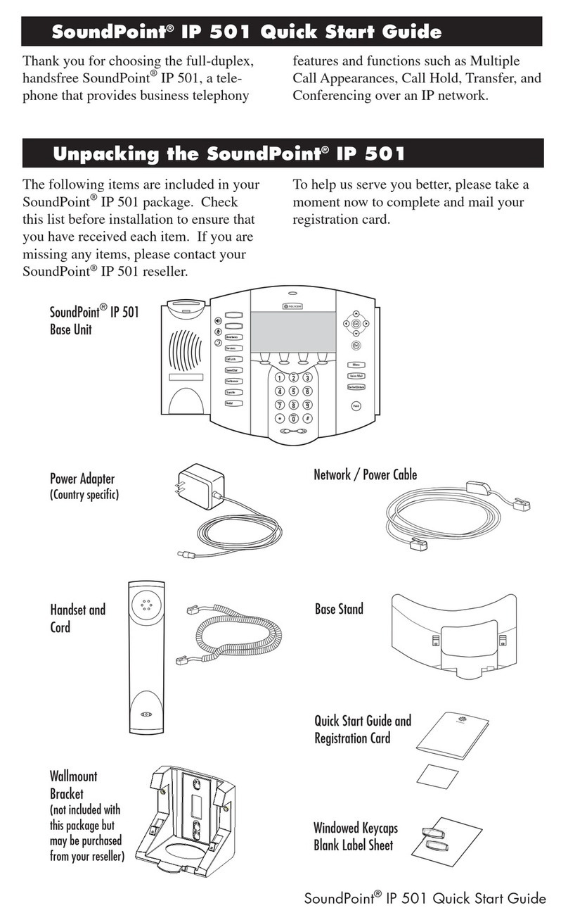 SoundPoint IP 501 quick start guide