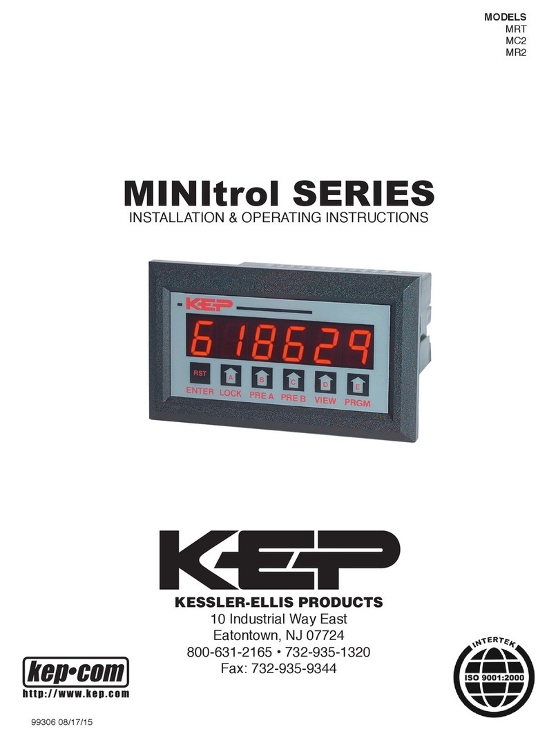 Kessler-Ellis Products MRT Installation & operating instructions