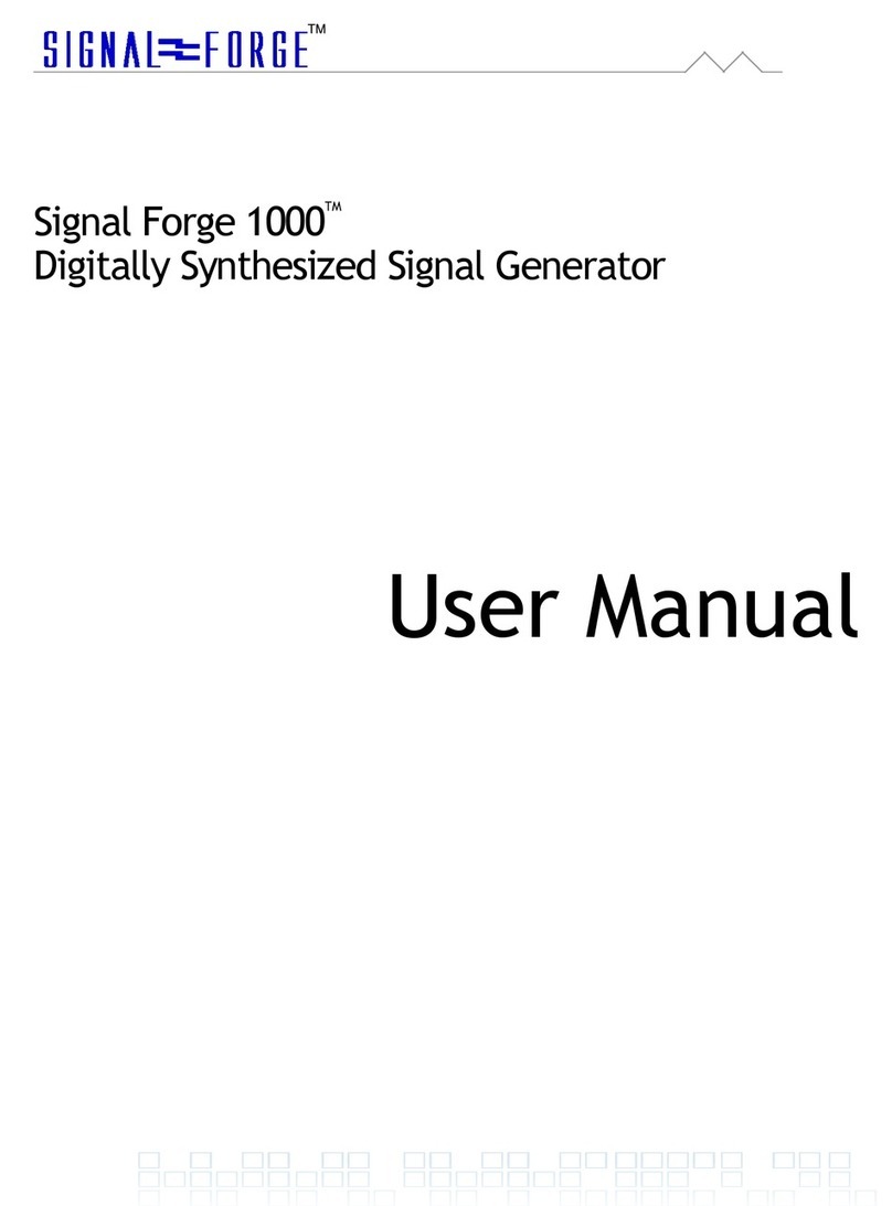 Signal Forge 1000 User manual