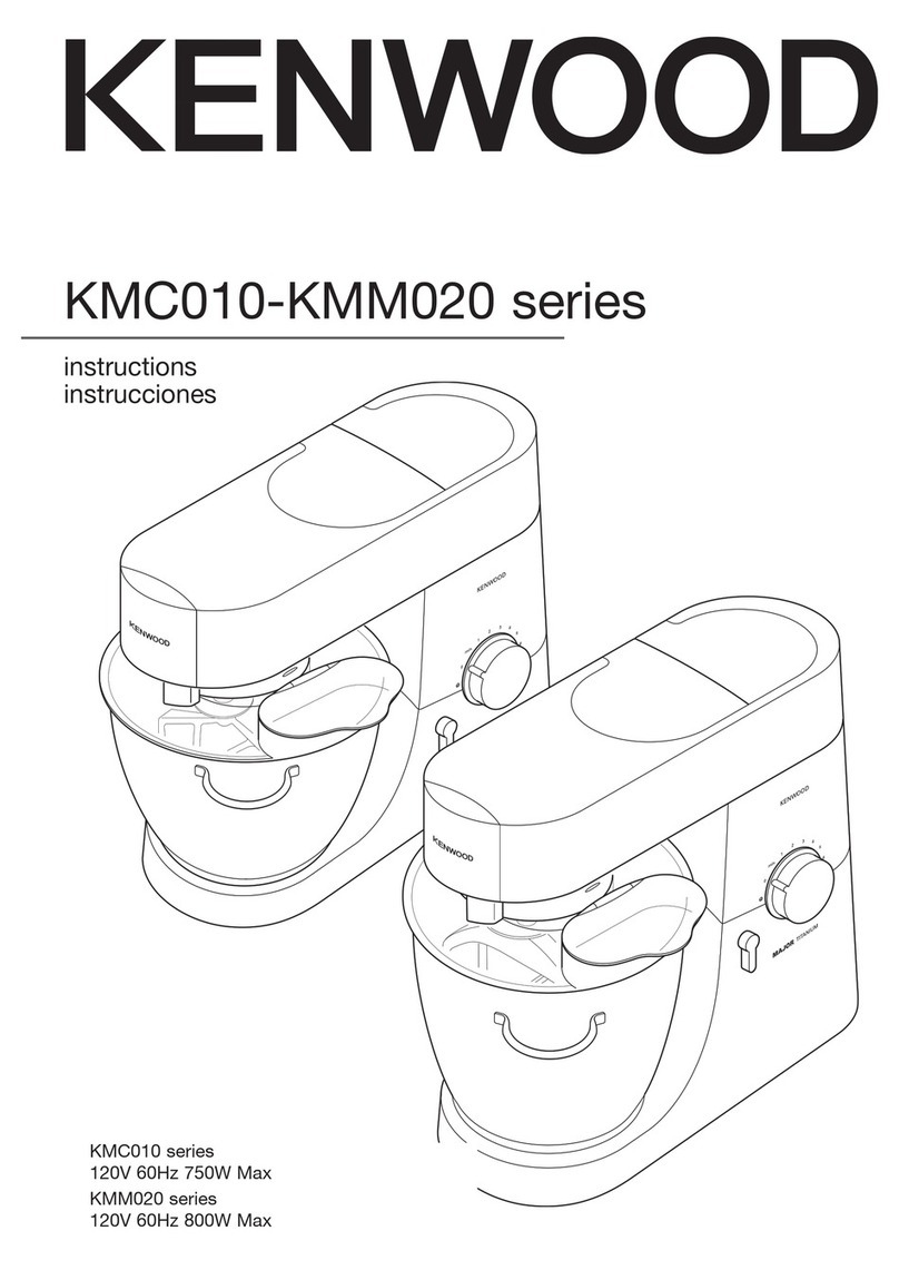 Kenwood Chef and Major KMC010 series instructions