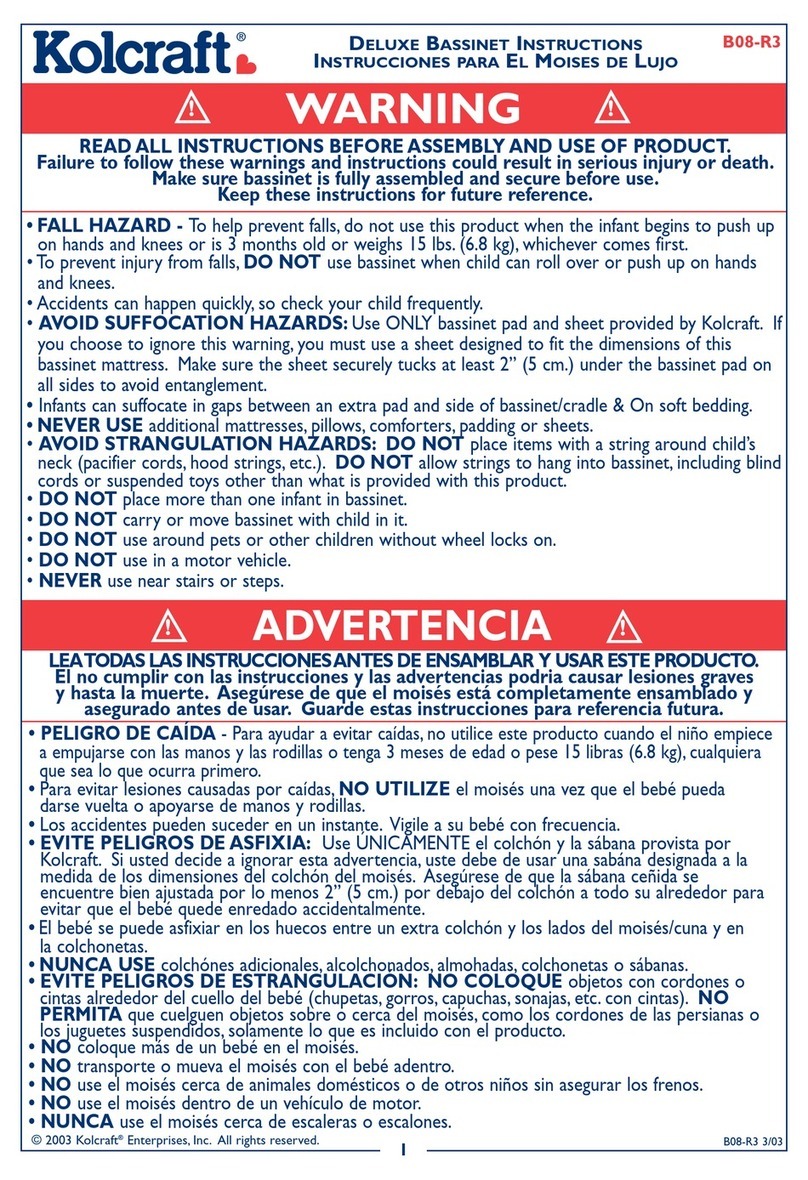 Kolcraft Deluxe Bassinet User manual