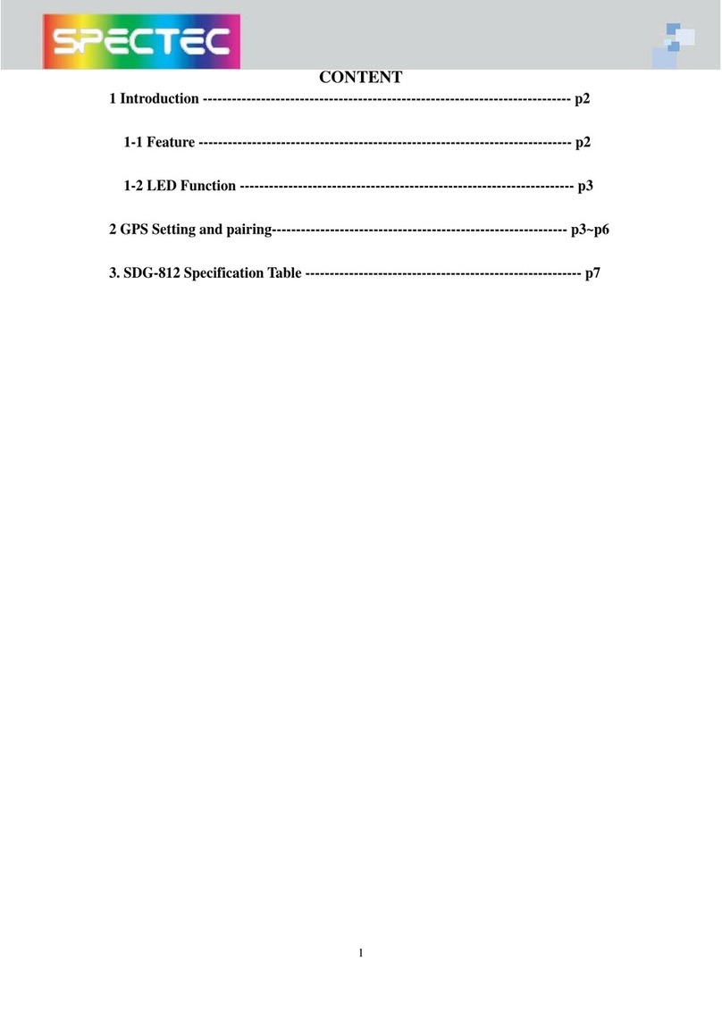 Spectec SDG-812 manual