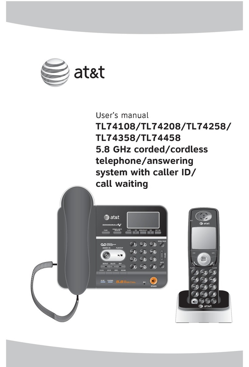 AT&T TL74108 user manual