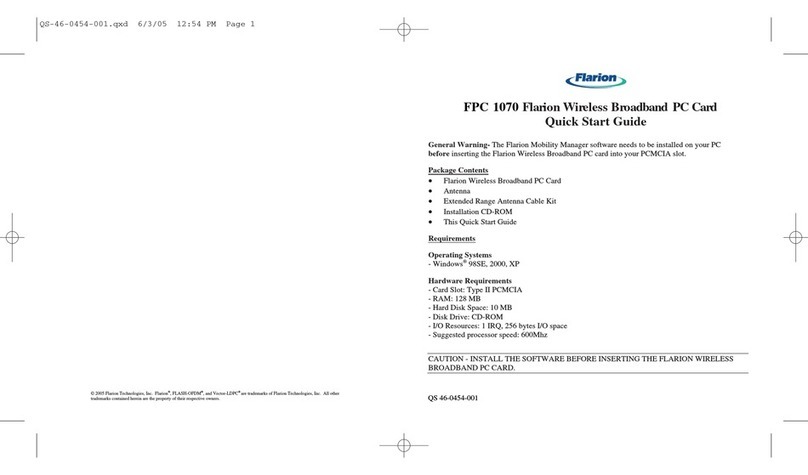 Flarion FPC 1070 quick start guide
