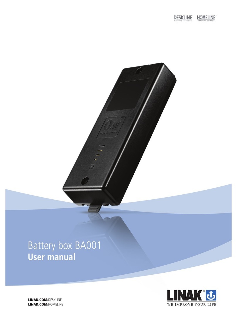 Linak Deskline BA001 user manual