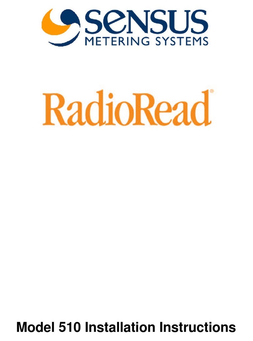 Sensus RadioRead 510 User manual