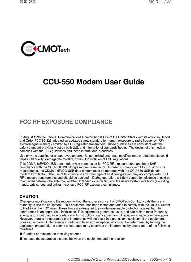CMOTech CCU-550 User manual