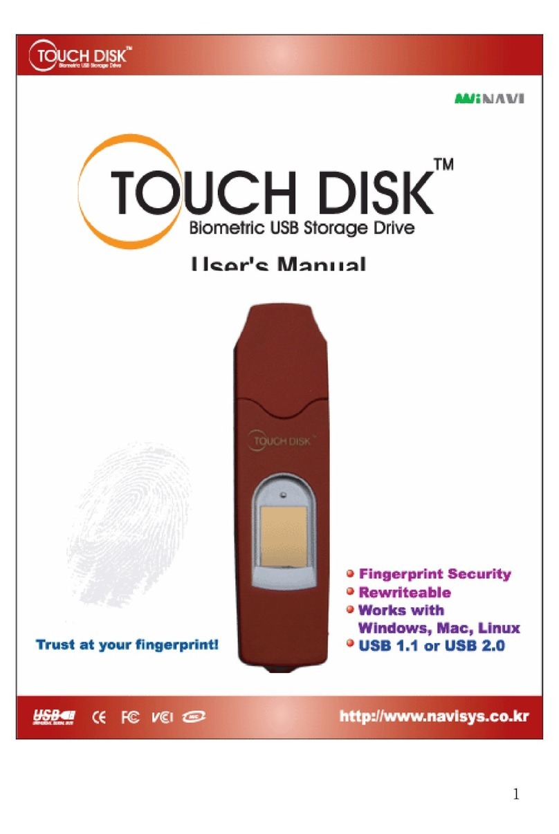 Navisys Technology Touch Disk user manual Navisys Technology Touch Disk user manual