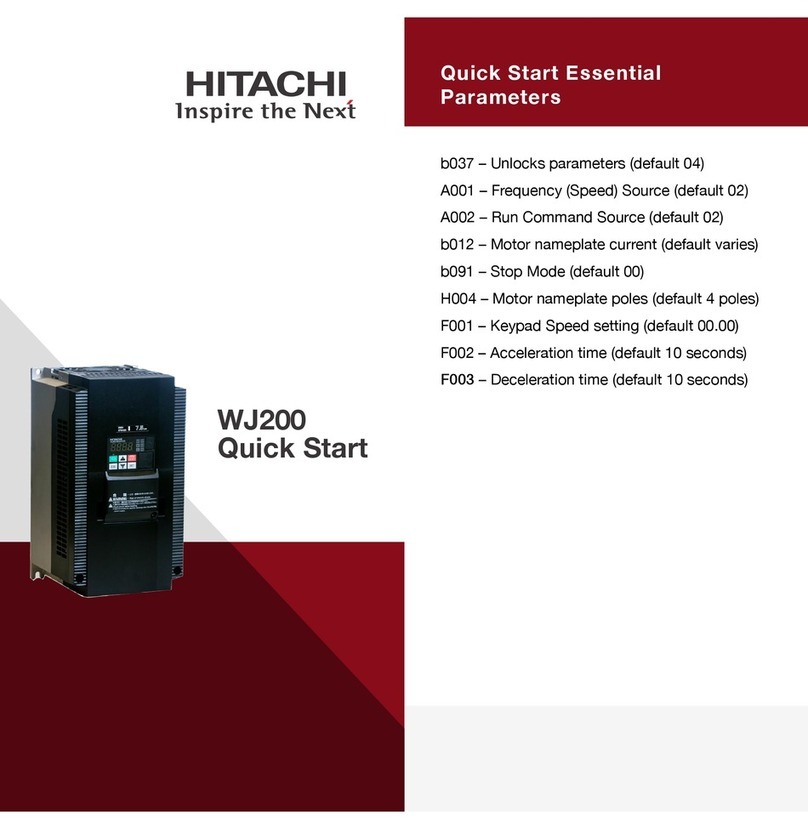 Hitachi WJ200 Series Software quick start