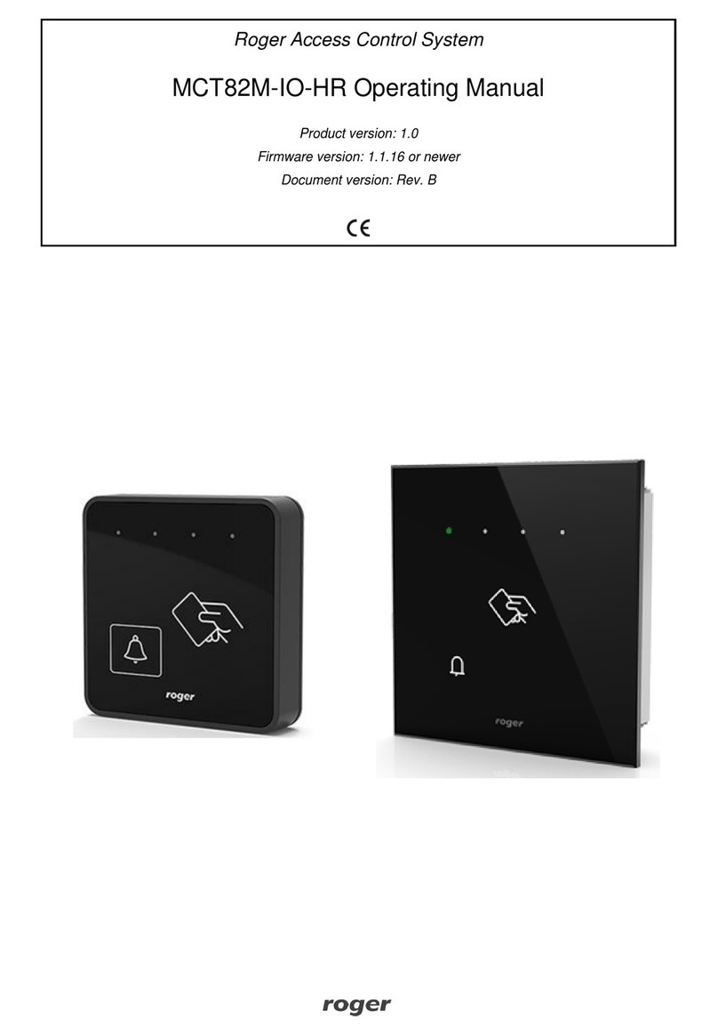 Roger MCT82M-IO-HR-F User manual Roger MCT82M-IO-HR-F User manual