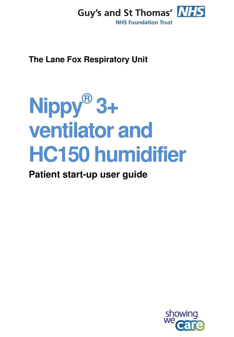 Breas Medical Nippy 3+ Patient start-up user guide