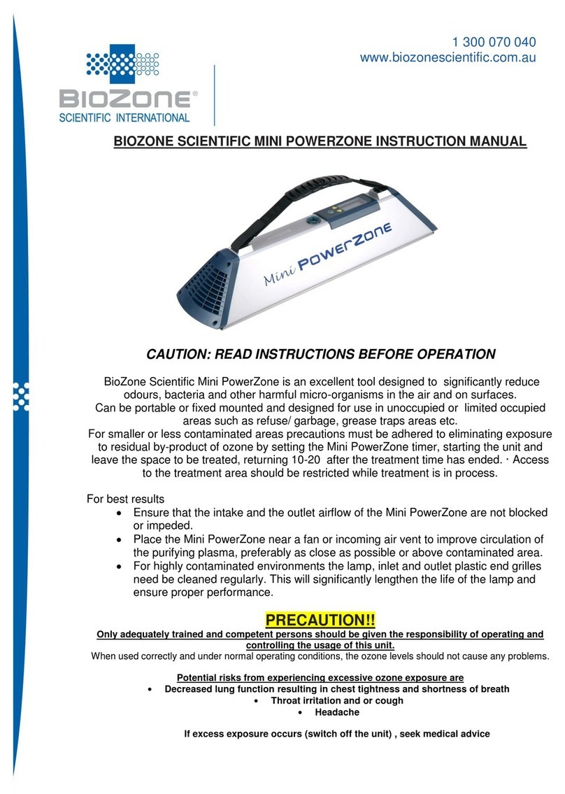 BioZone Scientific International Mini PowerZone instruction manual