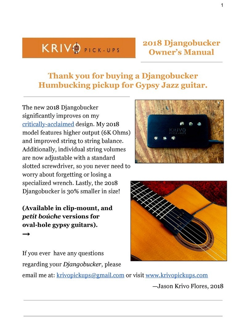 Krivo Pick-ups Djangobucker 2018 User manual