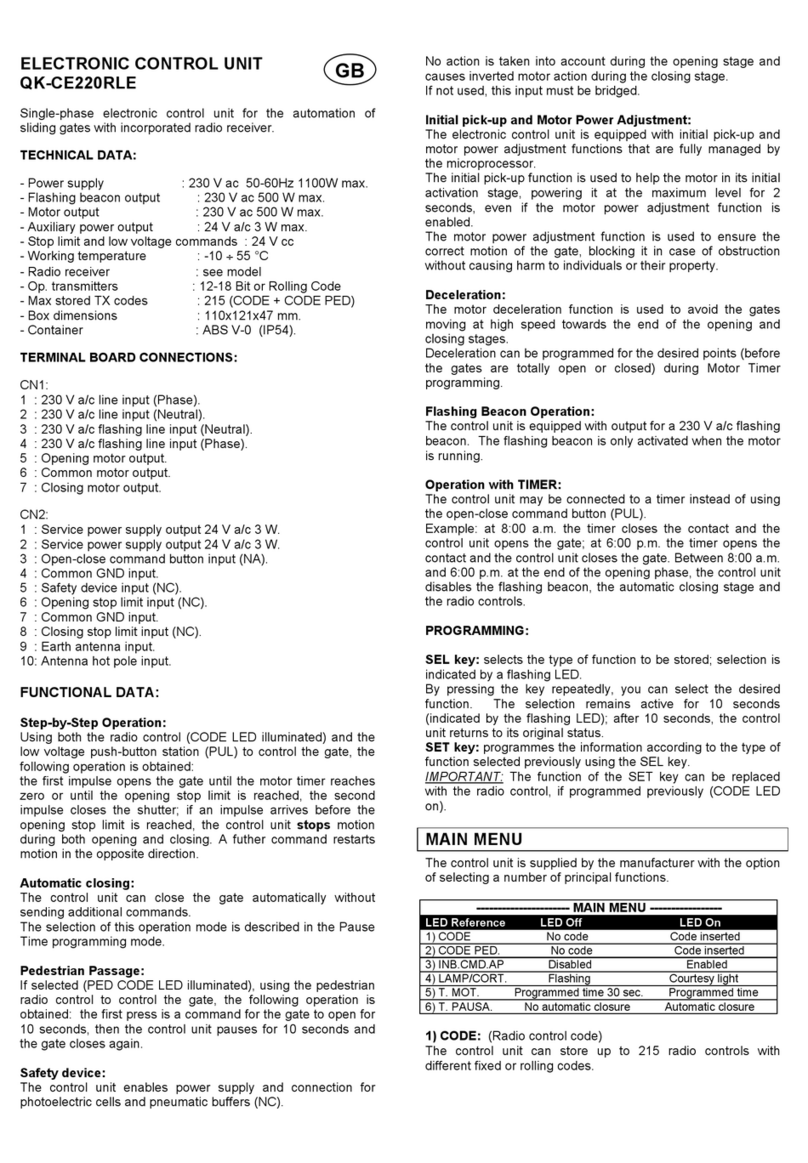 quiko QK-CE220RLE User manual