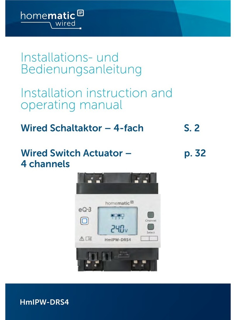 EQ3 HmIPW-DRS4 Installation instructions and operation manual