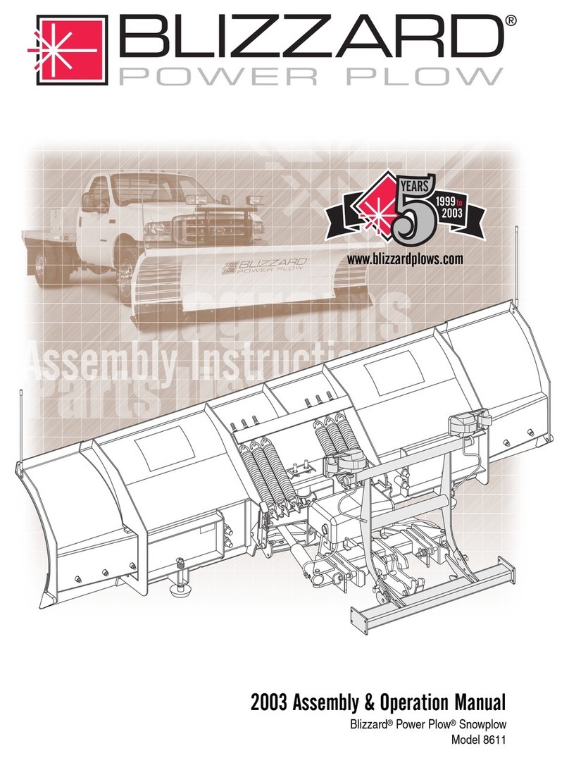Blizzard Power Plow 8611 Assembly & operation manual