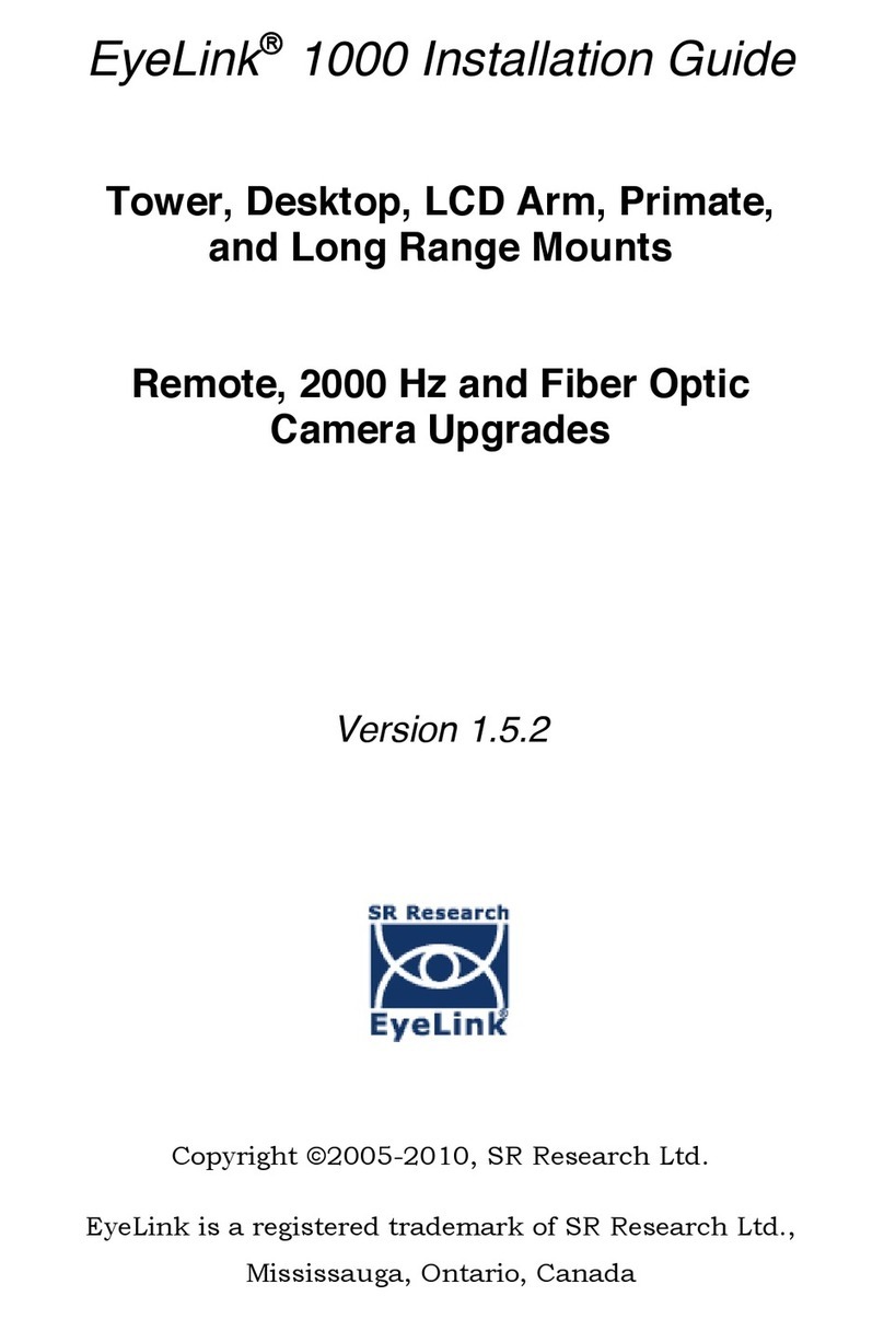 SR Research EyeLink 1000 installation guide