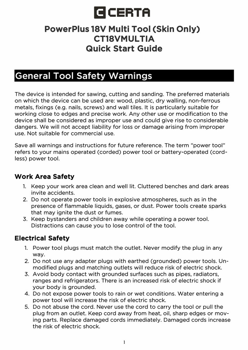 Certa PowerPlus CT18VMUL TIA User manual