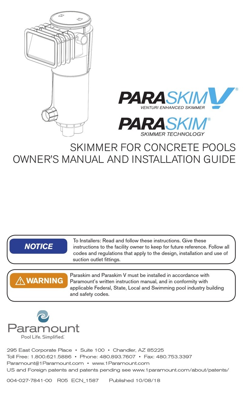 Paramount Fitness Paraskim V Programming manual