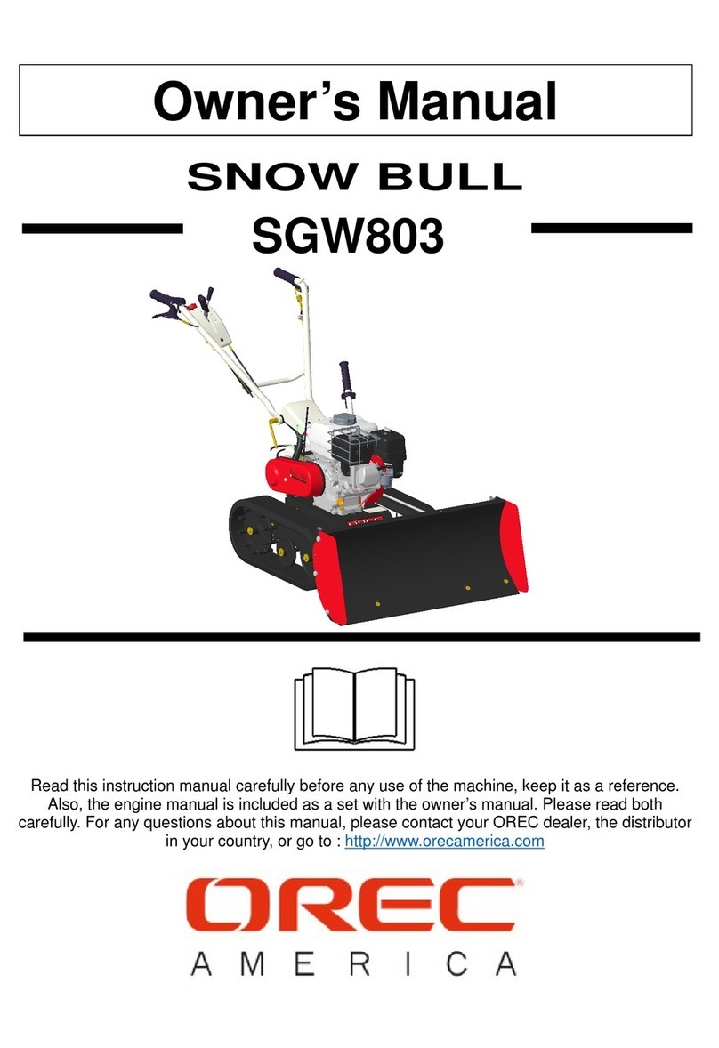 OREC America Snow Bull SGW803 owner's manual