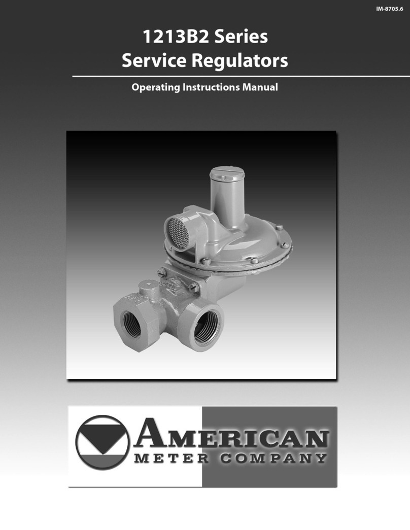 American Meter Company 1213B2 Series Operating instructions manual