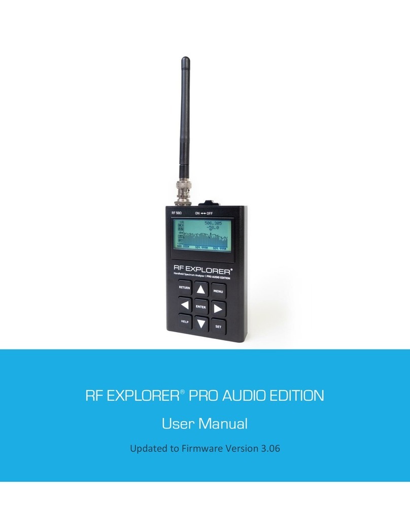 RF Venue RF Explorer Pro Audio Edition User manual