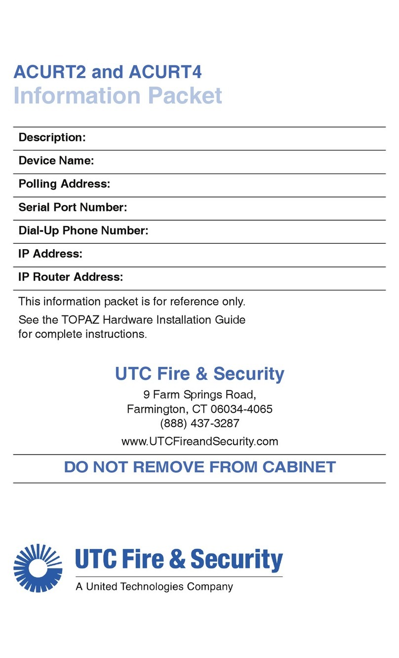 Interlogix Topaz ACURT2 Information Packet