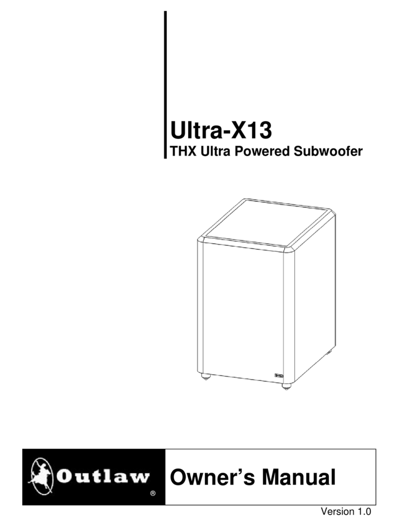 Outlaw Ultra-X13 owner's manual