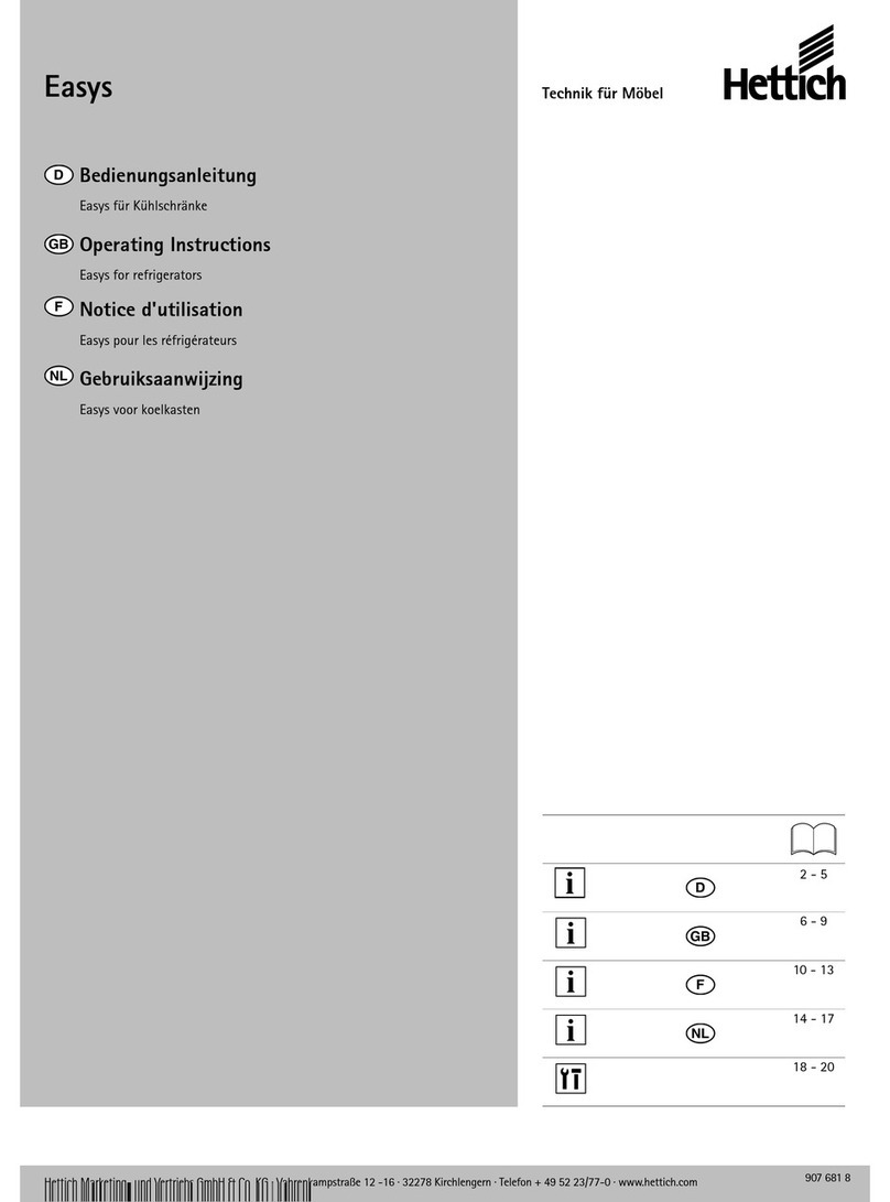 Hettich Easys 200 User manual