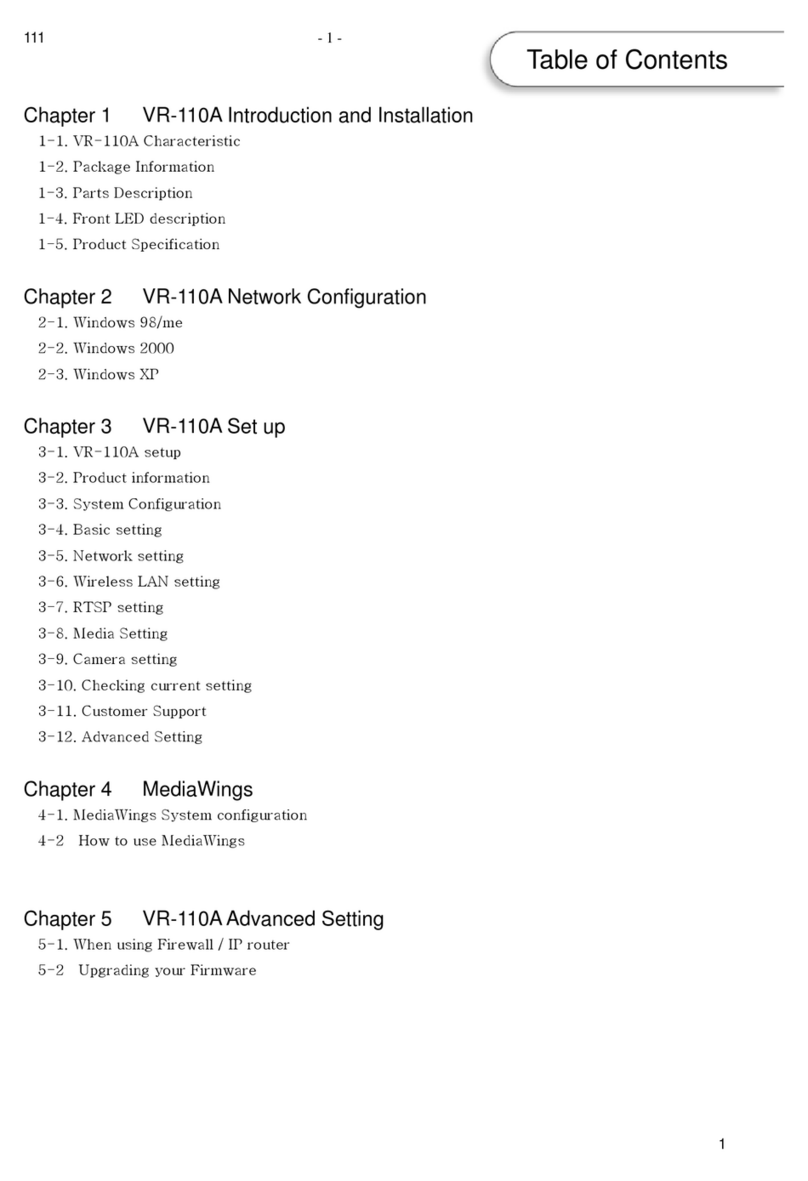 Vsst VR-110A User manual