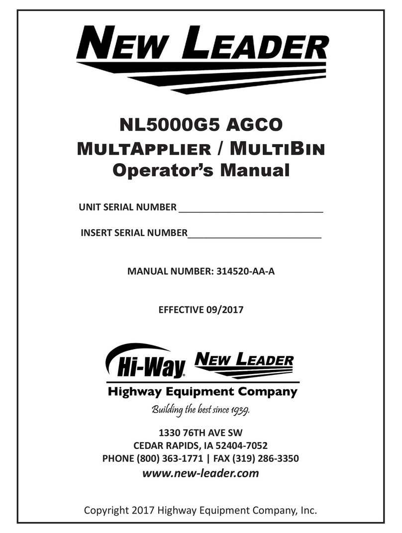 New Leader NL5000G5 AGCO Operator's manual New Leader NL5000G5 AGCO Operator's manual