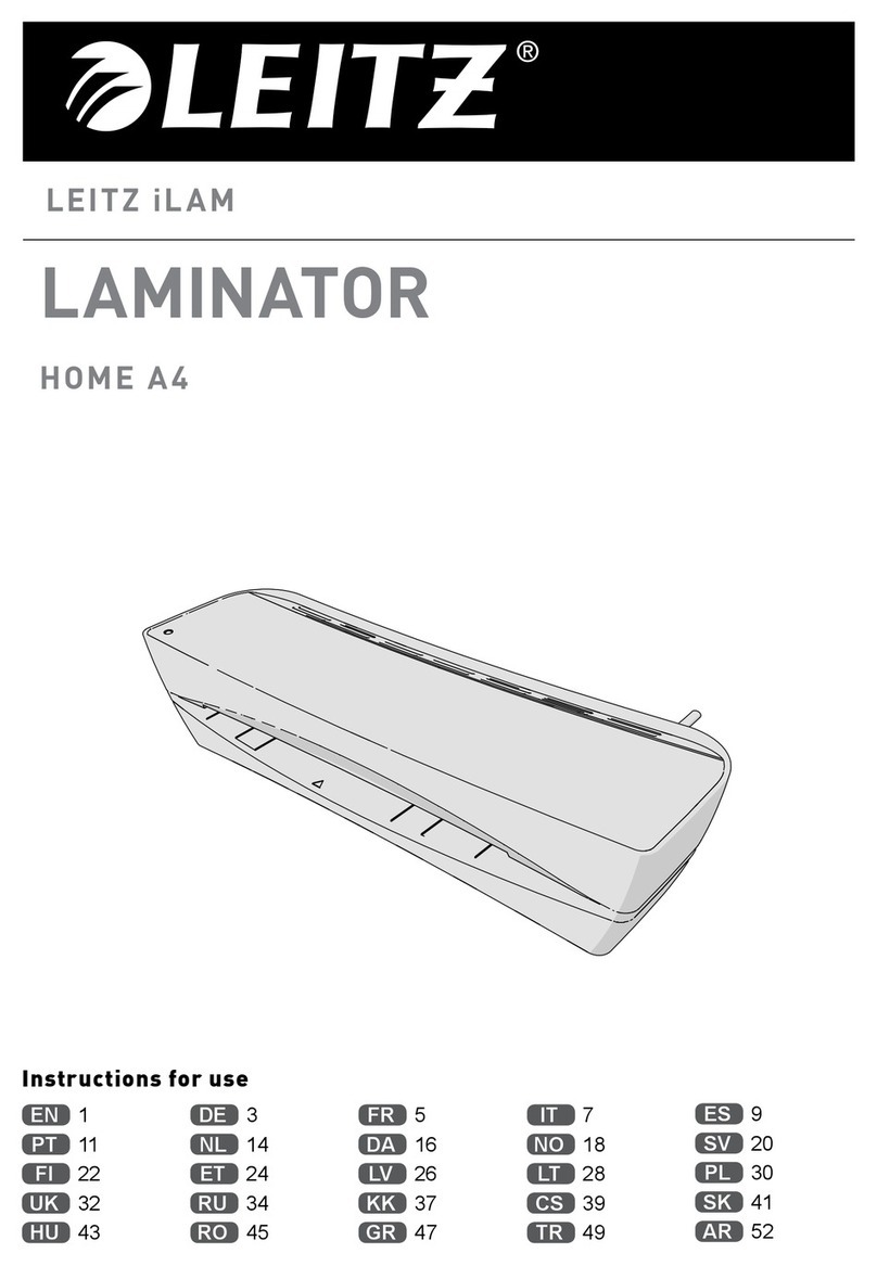 LEITZ iLam Home A4 User manual