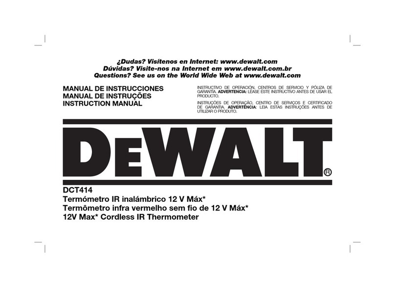 DeWalt DCT414 User manual