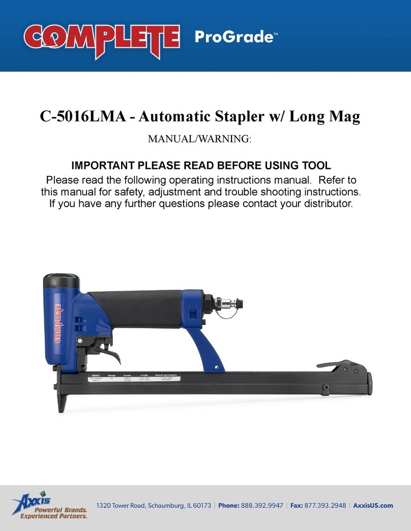 AXXIS COMPLETE ProGrade C-5016LMA Instruction Manual