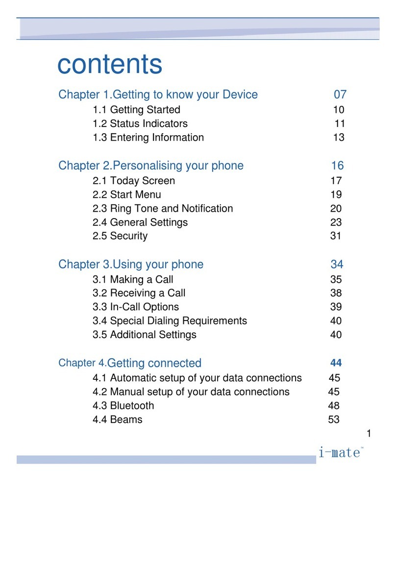 i-mate JAMA 101 User manual
