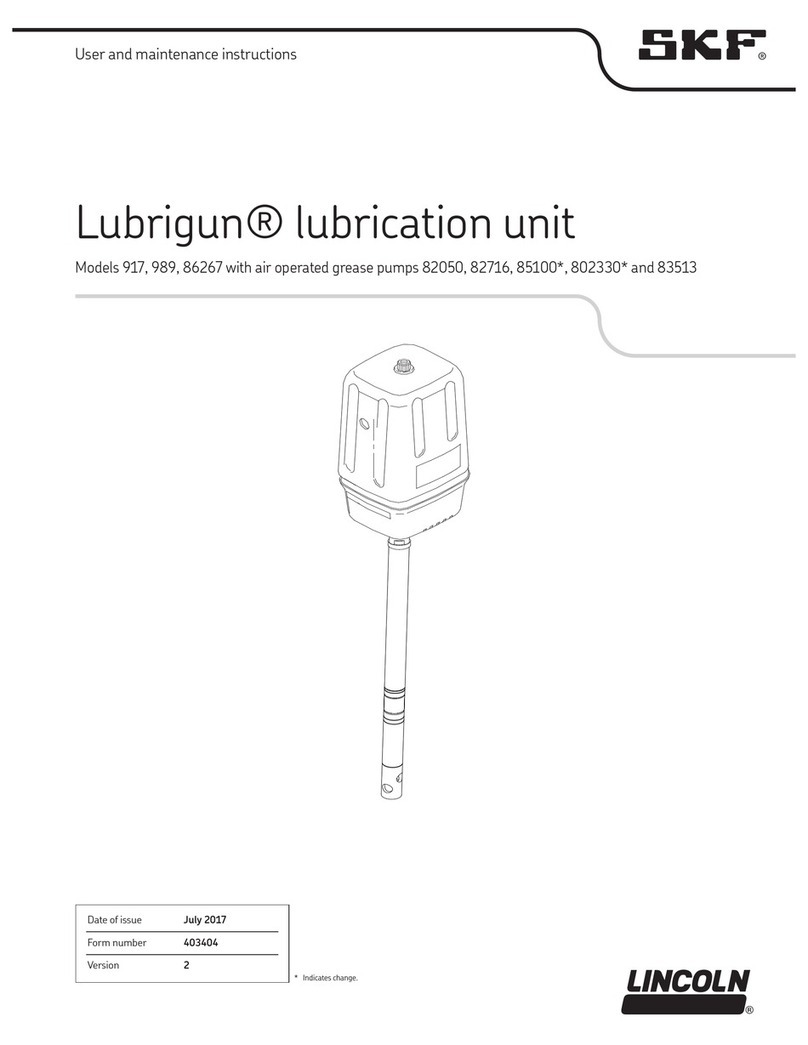 SKF Lubrigun 85100 Series User and maintenance instructions